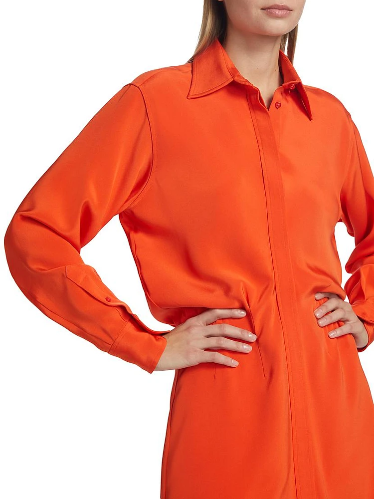 The Vera Silk Shirtdress