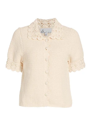 Olivia Short-Sleeve Knit Cardigan