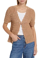 Penny Short-Sleeve Knit Cardigan