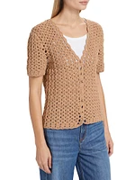 Penny Short-Sleeve Knit Cardigan