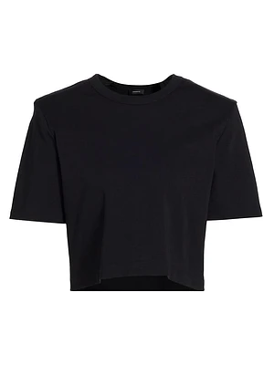 Padded Cotton Crop T-Shirt