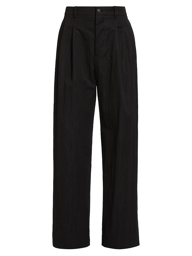 Drill Wide-Leg Chino Pants