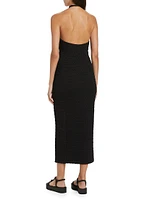 Milca Textured Keyhole Dress