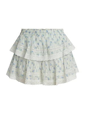 Ruffle Tiered Miniskirt