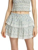 Ruffle Tiered Miniskirt