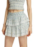 Ruffle Tiered Miniskirt