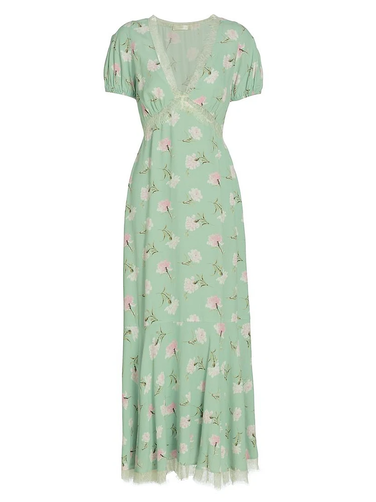 Aurelle Floral Midi-Dress