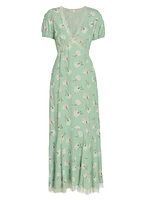 Aurelle Floral Midi-Dress