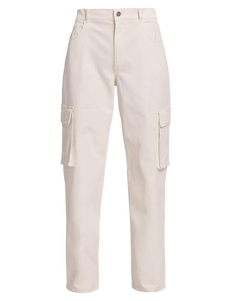 Mid-Rise Cargo Pants