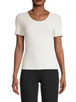 Textured Jersey Pullover T-Shirt