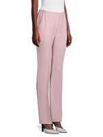 Crepe Cady Straight-Leg Trousers