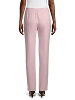 Crepe Cady Straight-Leg Trousers