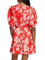 Delfina Floral Linen Minidress