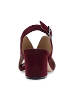 Bedford Suede Mid Heel Sandals