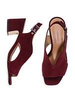 Bedford Suede Mid Heel Sandals