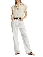 Featherweight Logan Mid-Rise Wide-Leg Jeans