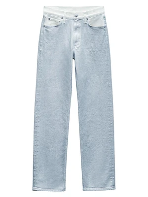 Harlow Mid-Rise Straight Jeans