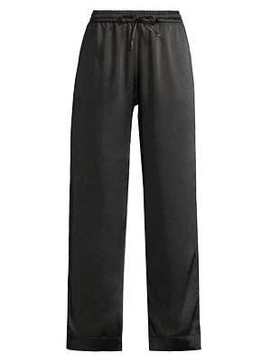 Garcia Satin Straight-Leg Pants