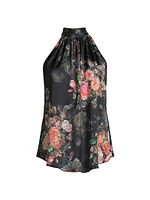 Eloise Floral Satin Top