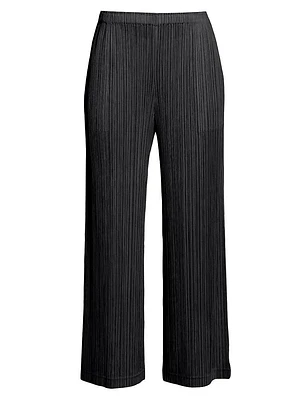 Thicker Bottoms 1 Pleated Straight-Leg Pants