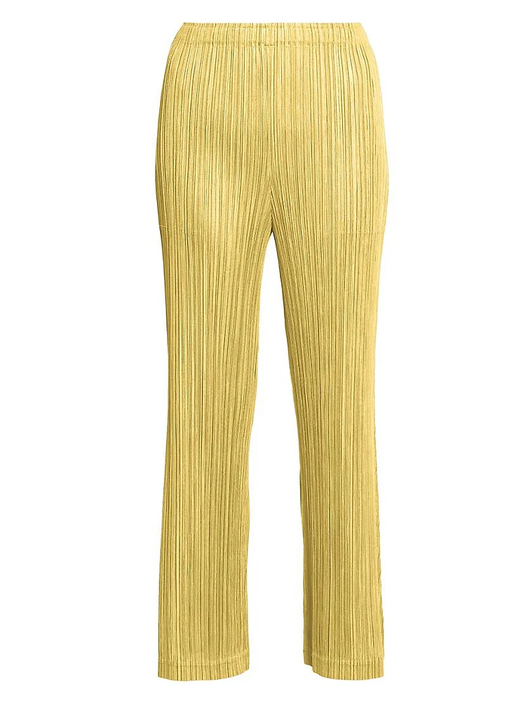 Thicker Bottoms 1 Pleated Straight-Leg Pants