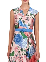 Rosemund Floral Mikado Midi-Dress