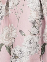 Mira Floral Jacquard Belted Midi-Dress