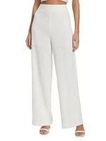 Jordey Linen-Blend Wide-Leg Pants