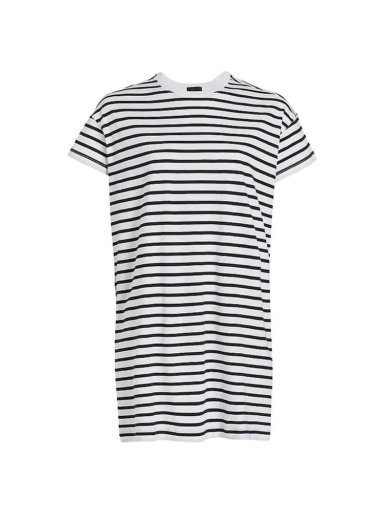 Stripe Cotton T-Shirt Dress