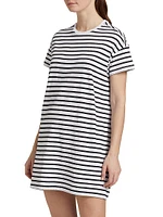 Stripe Cotton T-Shirt Dress