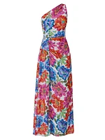 Neema Floral One-Shoulder Maxi Dress