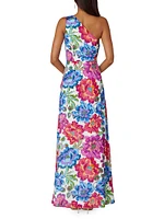 Neema Floral One-Shoulder Maxi Dress