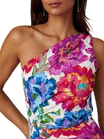 Neema Floral One-Shoulder Maxi Dress