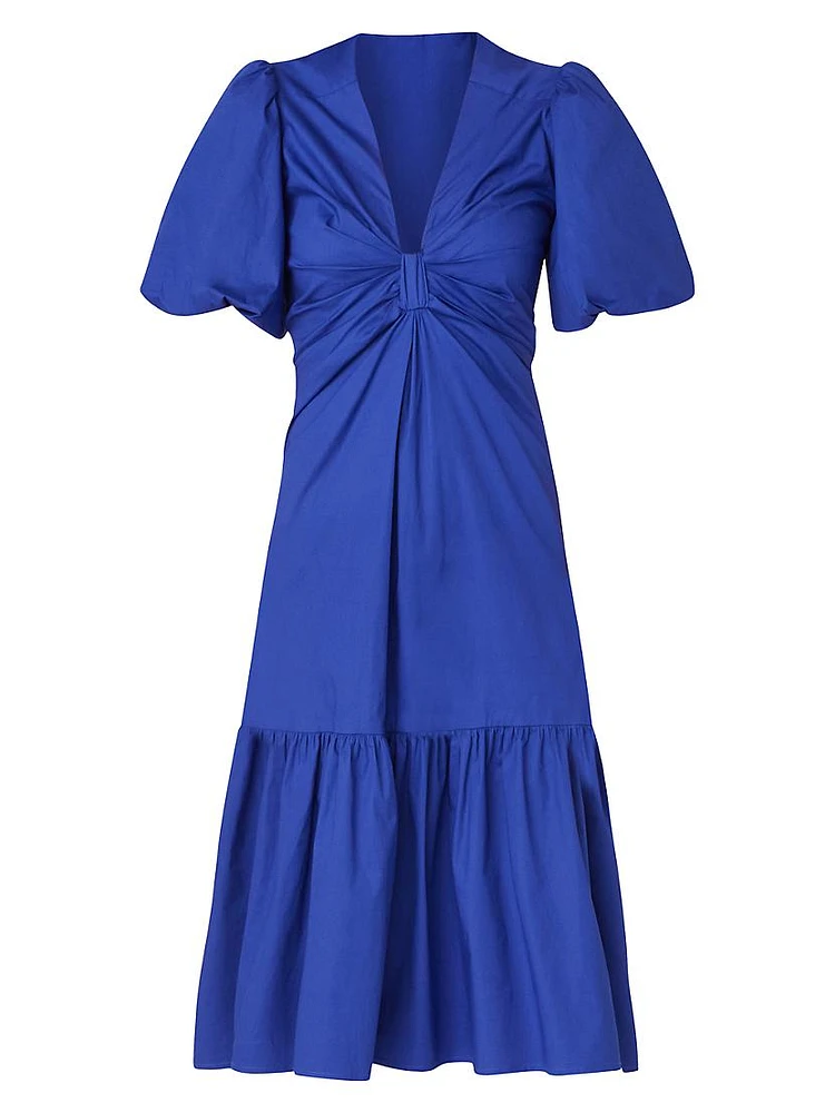 Annabelle Poplin Midi-Dress