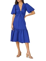 Annabelle Poplin Midi-Dress