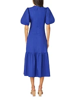 Annabelle Poplin Midi-Dress