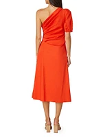 Frida One-Shoulder Midi-Dress