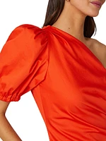 Frida One-Shoulder Midi-Dress