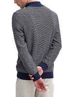 Dunstan Jacquard Cotton Half-Zip Sweater