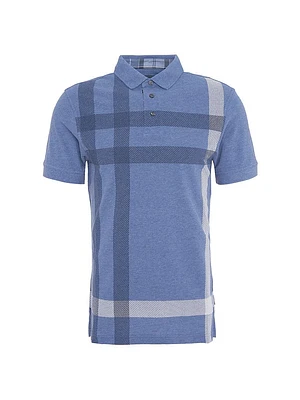 Blaine Plaid Cotton Polo Shirt