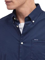 Cotton-Blend Button-Down Shirt