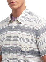 Crimwell Striped Linen-Blend Shirt