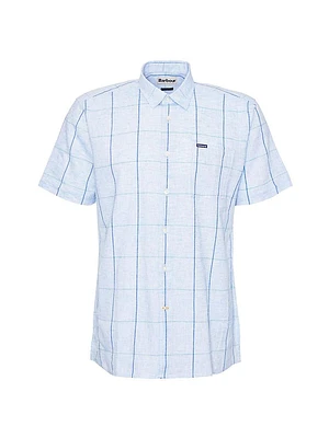 Swaledale Window Pane Print Short-Sleeve Shirt