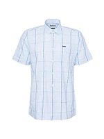 Swaledale Window Pane Print Short-Sleeve Shirt