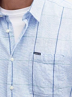 Swaledale Window Pane Print Short-Sleeve Shirt