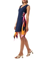 Viva Scarf Sleeveless Minidress