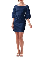 Vero Cotton Sateen Minidress