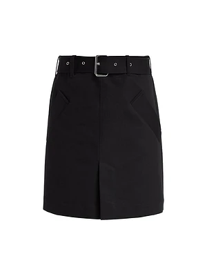 Cotton Trench Miniskirt