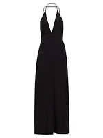 Silk Strappy Maxi Dress