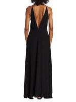 Silk Strappy Maxi Dress